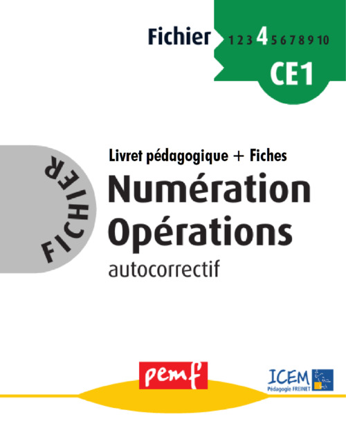 ebook cover of Fichier Numération Opérations 4 - pack enseignant (Livret Pédagogique + Fiches Elèves), by Collectif