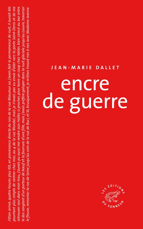 Couverture ebook de Encre de guerre, de Jean-marie Dallet