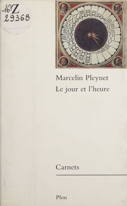 ebook cover of Le jour et l'heure, by Marcelin Pleynet