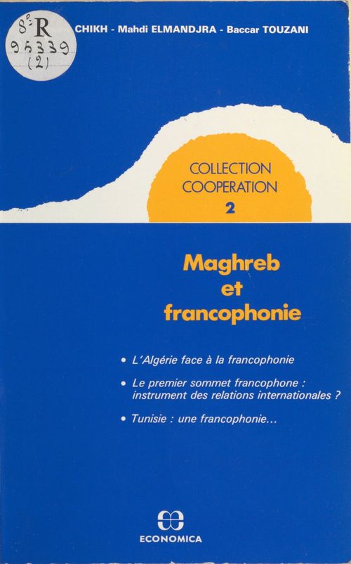 Couverture ebook de Maghreb et Francophonie, de Chikh
