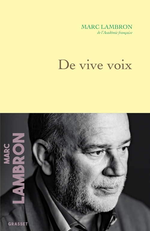 ebook cover of De vive voix, by Marc Lambron