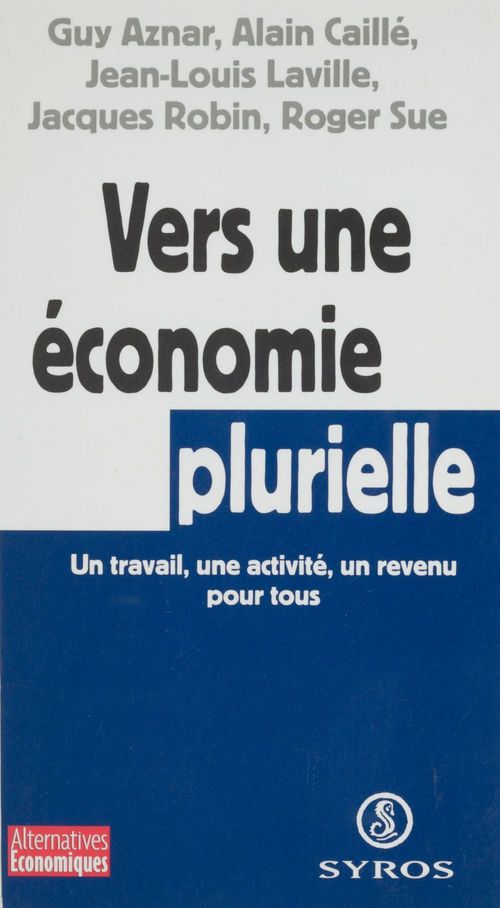 Couverture ebook de Vers une économie plurielle, de Aznar/Caille