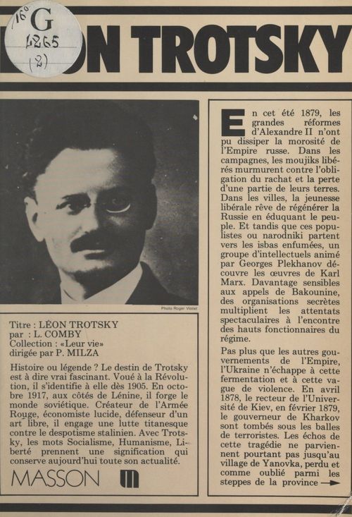 ebook cover of Léon Trotsky, by Louis Comby