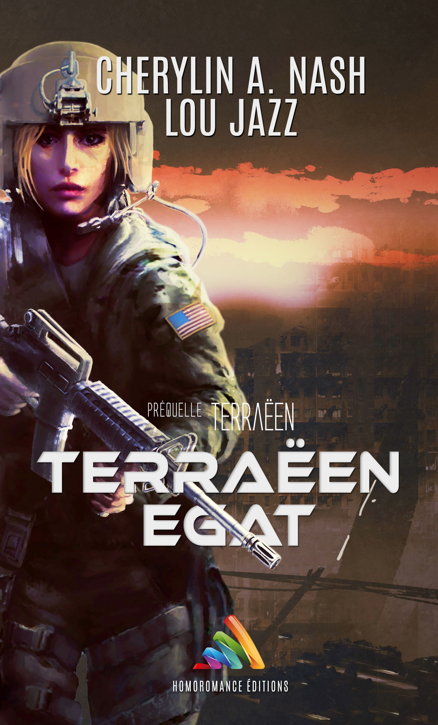 ebook cover of Terraëen EGAT | Roman lesbien, livre lesbien - sci-fi, by Cherylin A.Nash, Lou Jazz