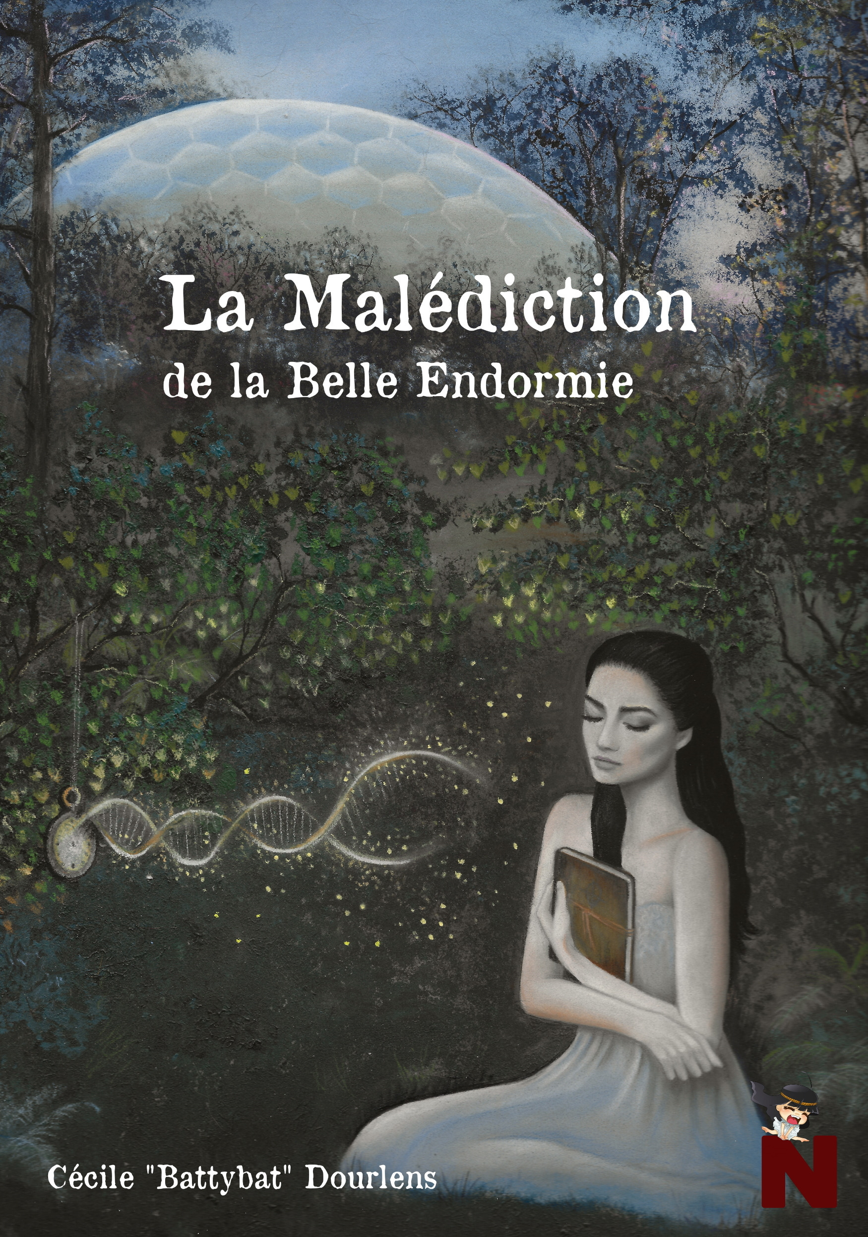ebook cover of La malédiction de la belle endormie, by Cecile Battybat Dourlens