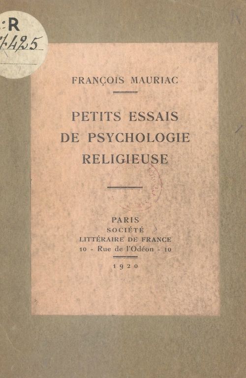 ebook cover of De quelques coeurs inquiets, by Francois Mauriac