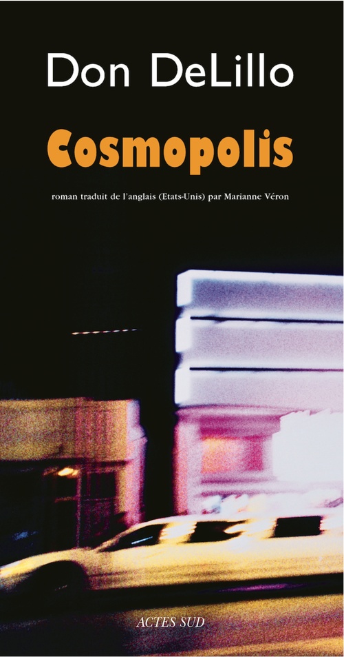 ebook cover of Cosmopolis, by Don DeLillo