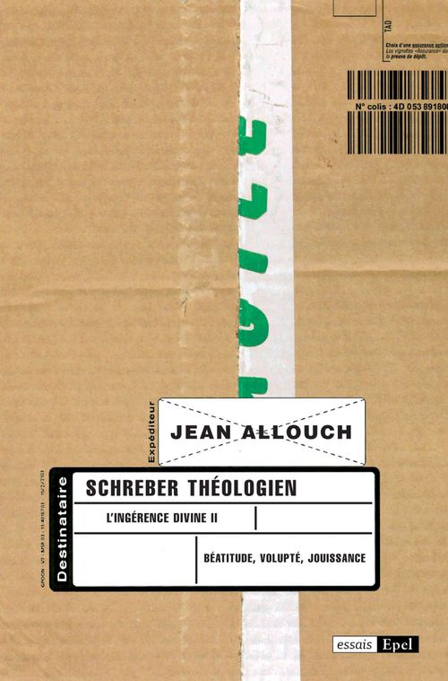 ebook cover of Schreber théologien, by Jean Allouch