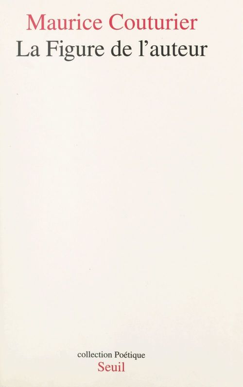 ebook cover of La Figure de l'auteur, by Couturier Maurice