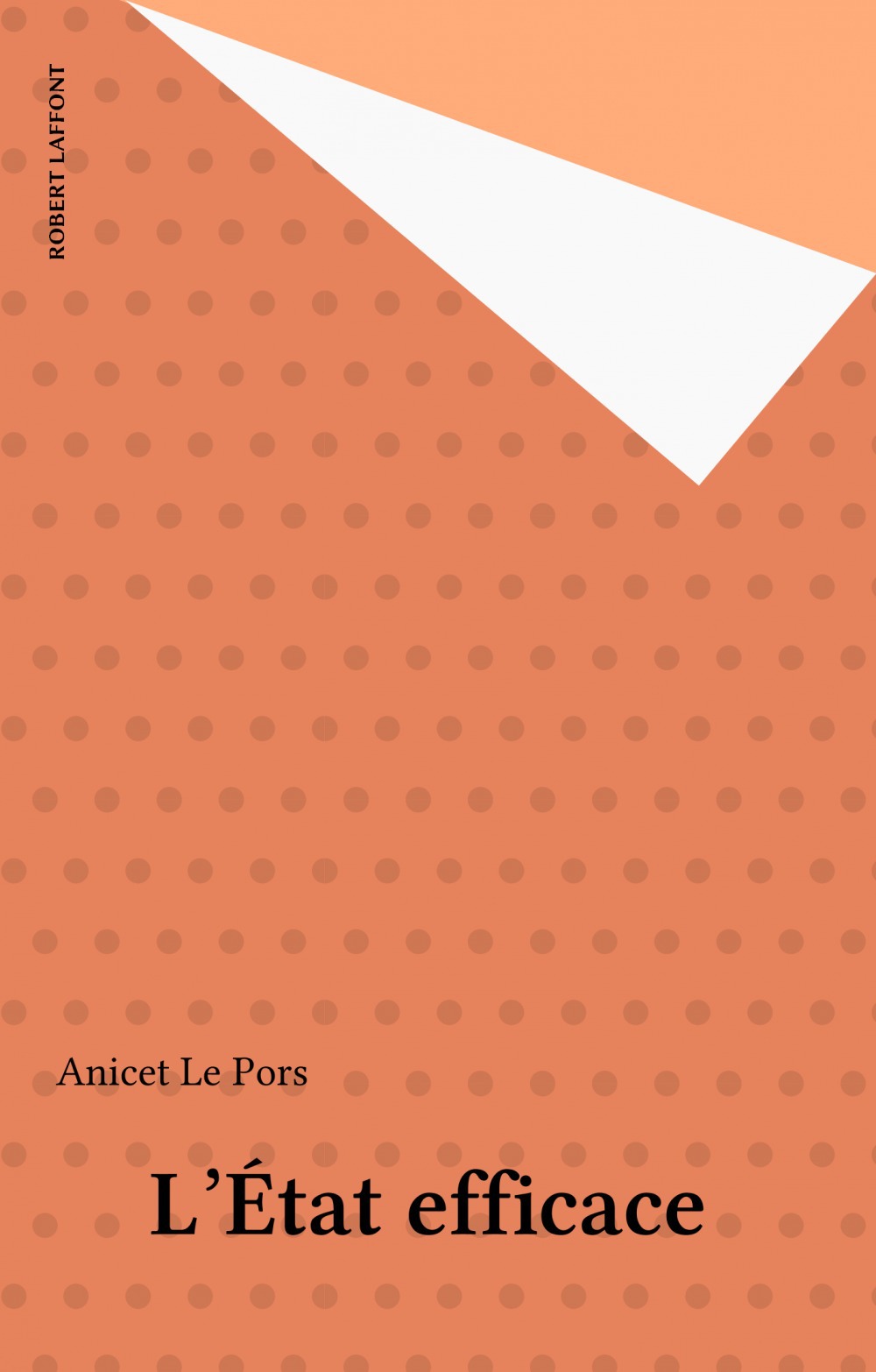 Couverture ebook de L'État efficace, de Anicet Le pors