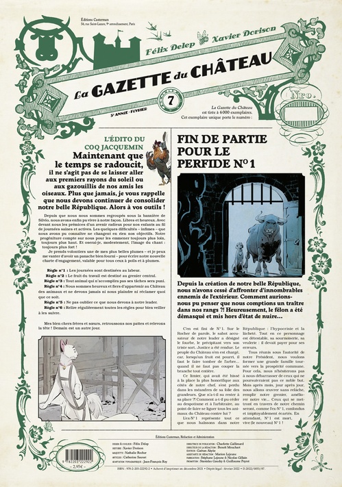 ebook cover of La Gazette du Château (Tome 7), by Félix Delep, Xavier Dorison