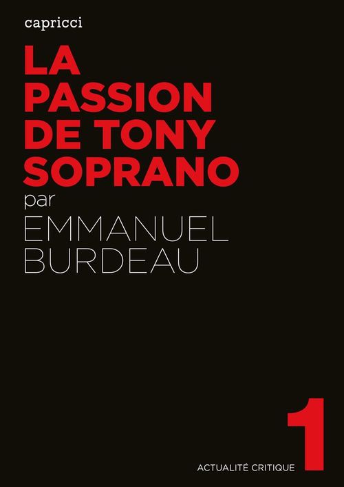ebook cover of La Passion de Tony Soprano, by Emmanuel Burdeau