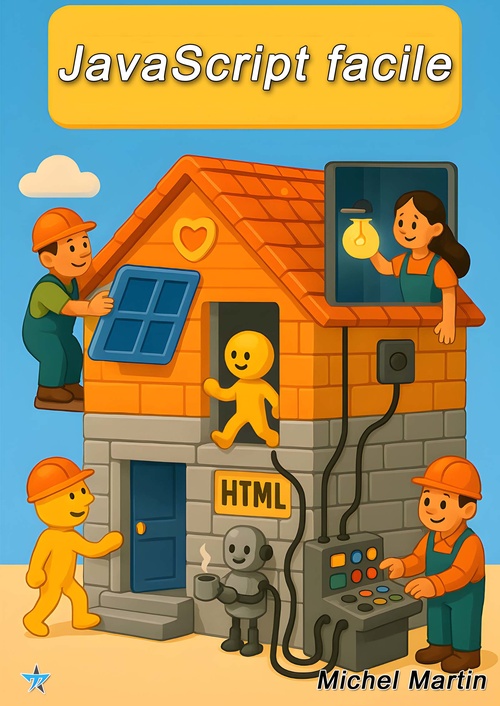 Couverture ebook de JavaScript facile, de Mediaforma Michel Martin