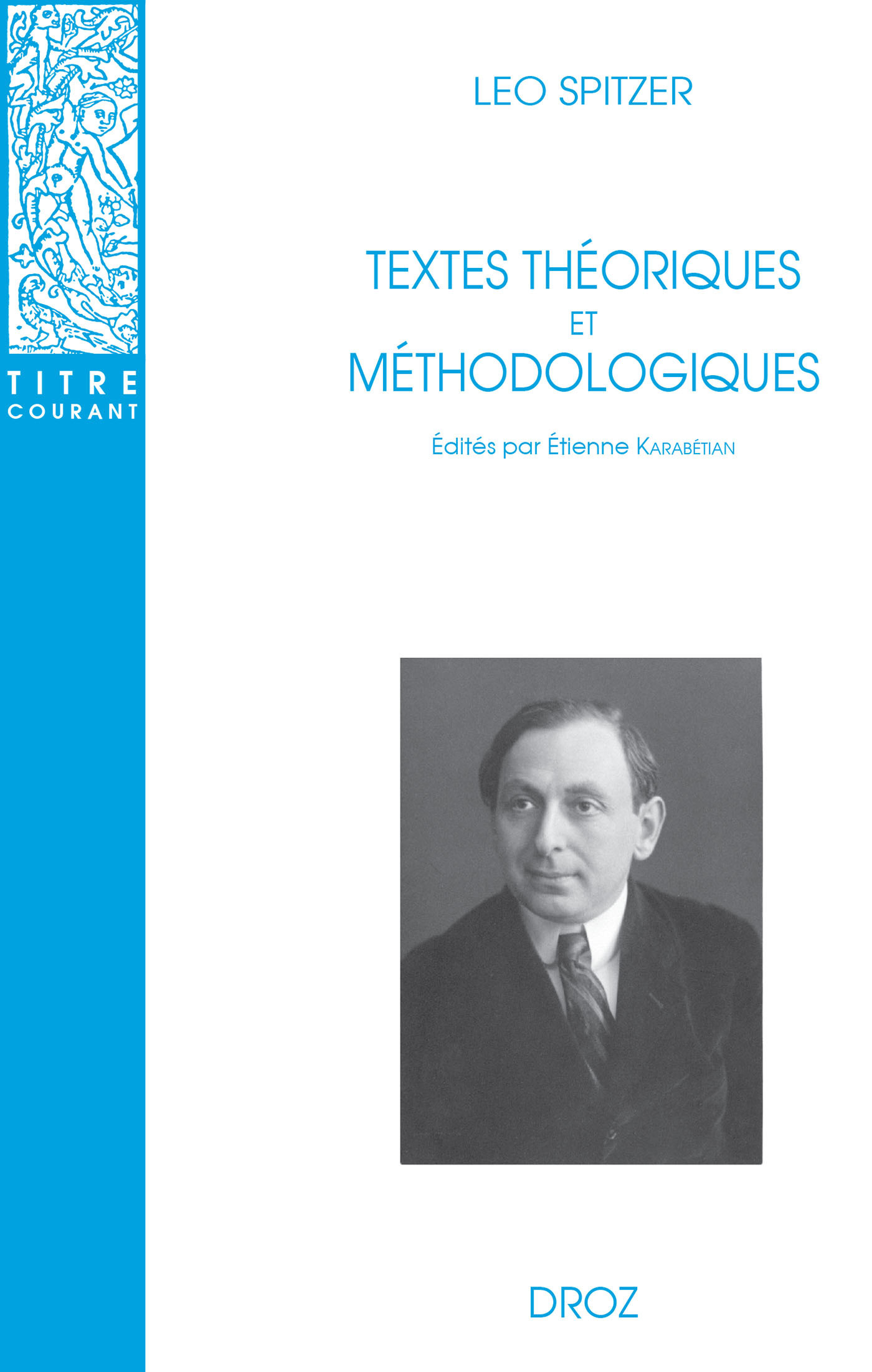 Couverture ebook de Textes théoriques et méthodologiques, de Léo Spitzer