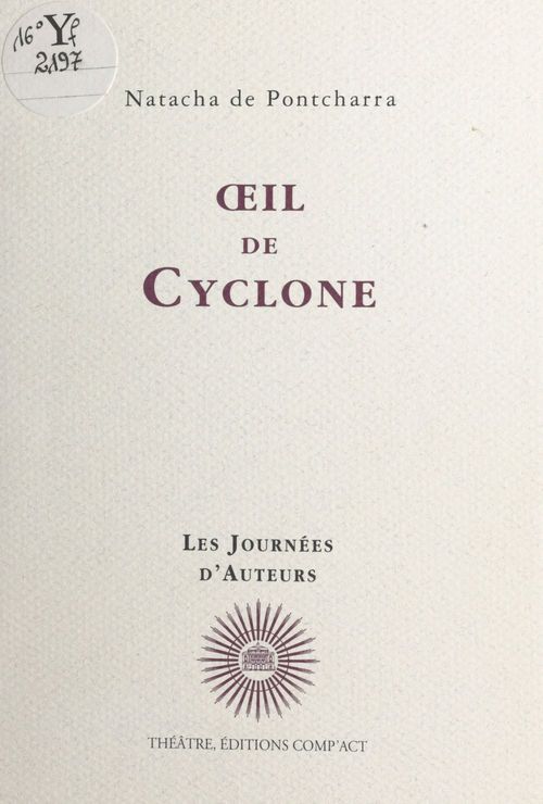 ebook cover of OEil de cyclone, by Natacha  de Pontcharra