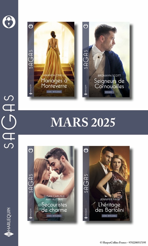 Couverture ebook de Pack mensuel Sagas - 9 romans (Mars 2025), de Collectif