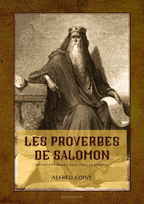 Couverture ebook de Les proverbes de Salomon, de Alfred Loisy