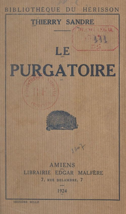 Couverture ebook de Le purgatoire, de Thierry Sandre