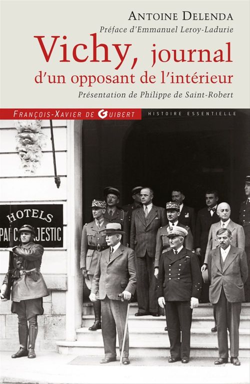ebook cover of Vichy, journal d'un opposant de l'intérieur, by Antoine Delenda