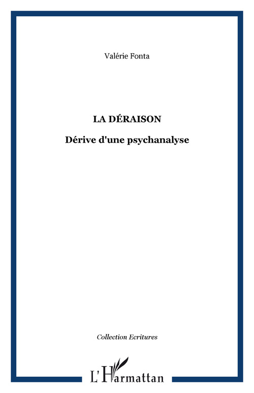 ebook cover of La déraison, by Valérie Fonta