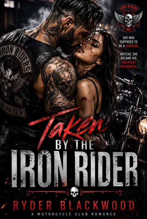 Couverture ebook de Taken By The Iron Rider, de Ryder Blackwood