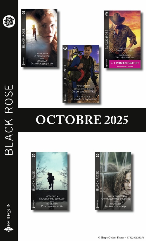 ebook cover of Pack mensuel Black Rose - 10 romans + 1 titre gratuit (Octobre 2025), by Collectif