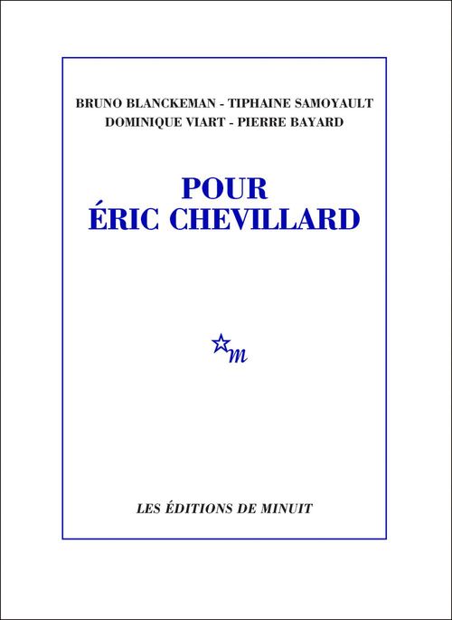 Couverture ebook de Pour Éric Chevillard, de Collectif