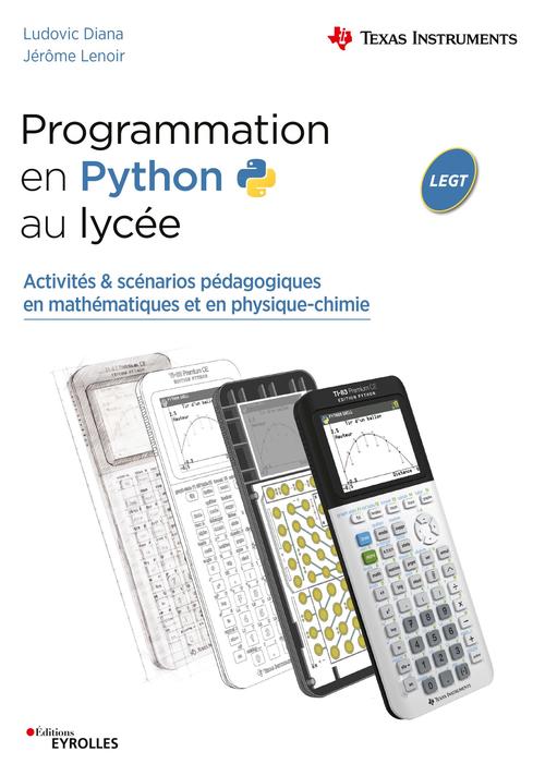 ebook cover of Programmation en Python au lycée, by Ludovic Diana, Jérôme Lenoir