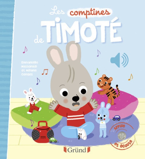Couverture ebook de Les comptines de Timoté, de Emmanuelle Massonaud