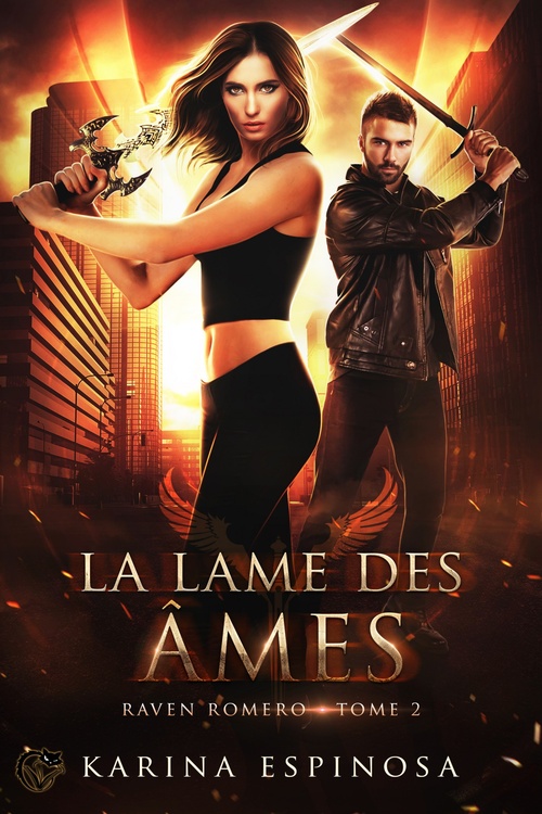 Couverture ebook de Raven Romero, 2 : la lame des âmes, de Karina Espinosa