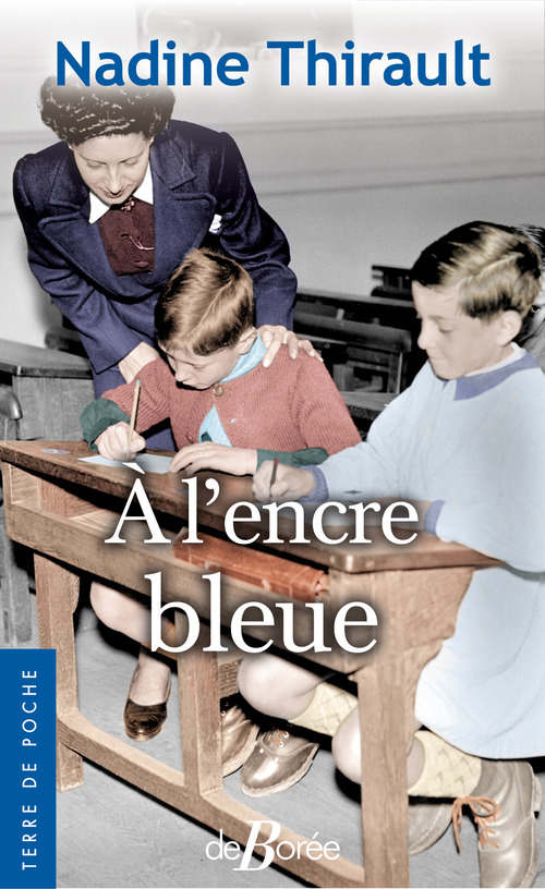 Couverture ebook de À l'encre bleue, de Nadine Thirault
