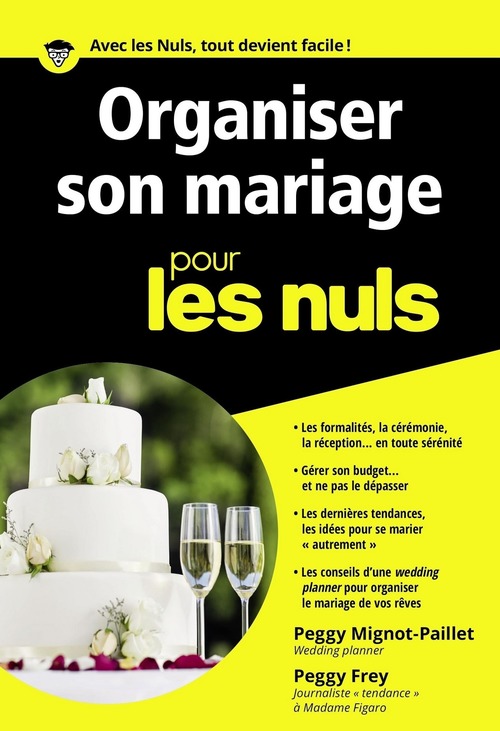 Couverture ebook de Organiser son mariage poche Pour les Nuls, de Peggy Frey, Peggy Mignot-paillet