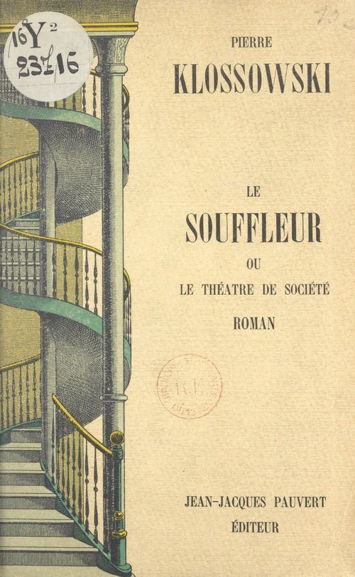 ebook cover of Le souffleur, by Pierre Klossowski