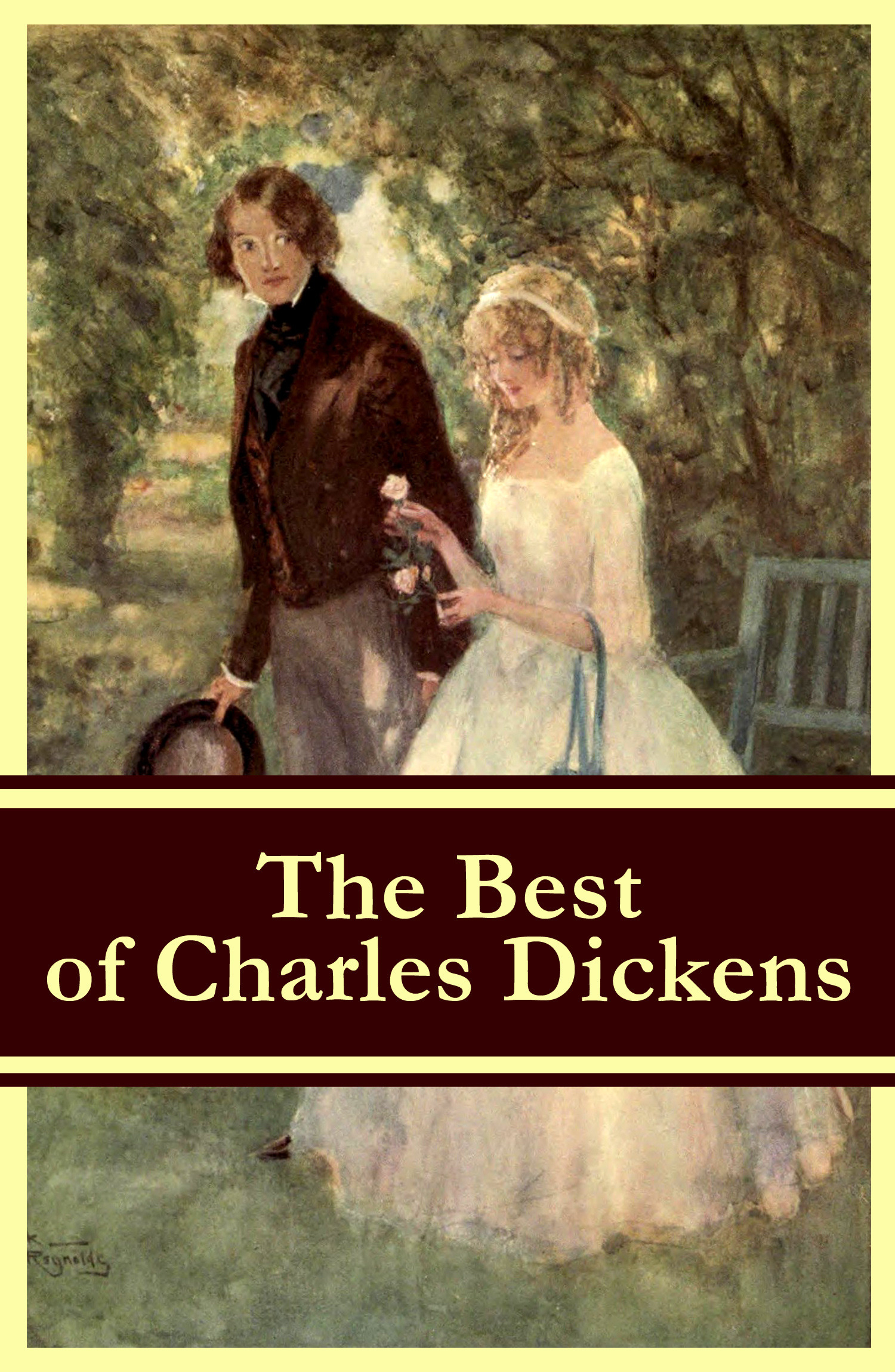 ebook cover of The Best of Charles Dickens: A Tale of Two Cities + Great Expectations + David Copperfield + Oliver Twist + A Christmas Carol (Illustrated), by Charles Dickens