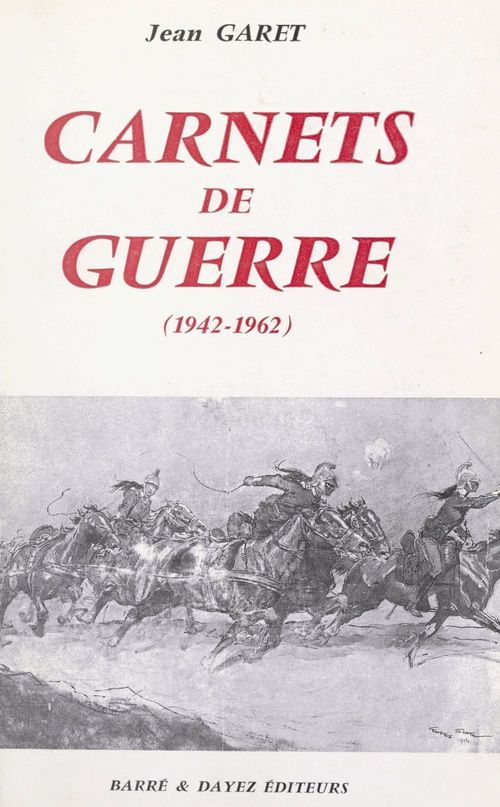 Couverture ebook de Carnets de guerre (1942-1962), de Jean Garet