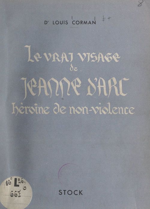 Couverture ebook de Le vrai visage de Jeanne d'Arc, de Louis Corman