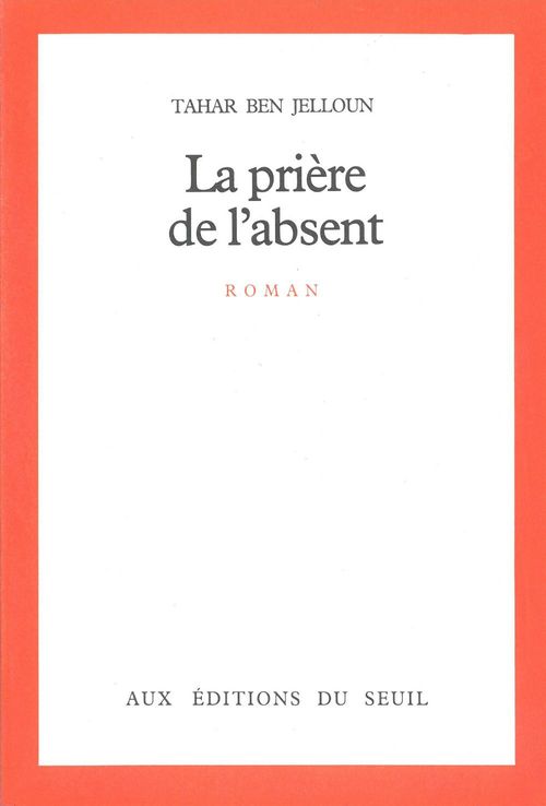 Couverture ebook de La Prière de l'absent, de Tahar Ben Jelloun