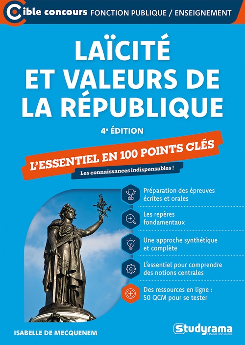 ebook cover of Laïcité et valeurs de la République : L'essentiel en 100 points clés, by Isabelle De Mecquenem