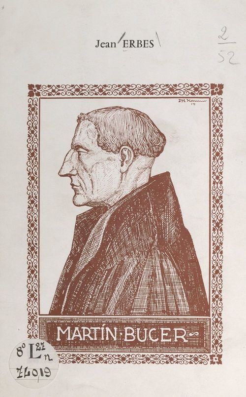 Couverture ebook de Martin Bucer, de Jean Erbes