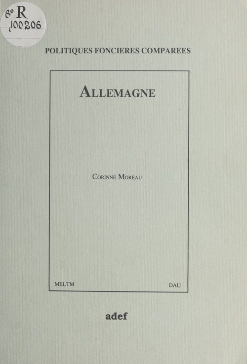 ebook cover of Allemagne, by Corinne Moreau