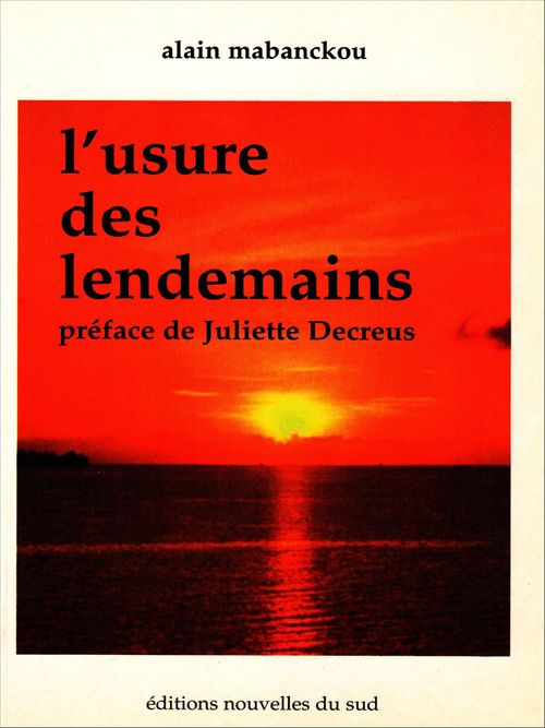 Couverture ebook de L'usure des lendemains, de Alain Mabanckou