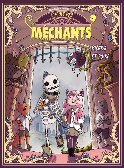 Couverture ebook de L'école des méchants - Pièges et poux  - Tome 2, de Ariel Holzl