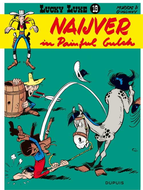 ebook cover of Naijver in Painful Gulch, by René Goscinny, Morris