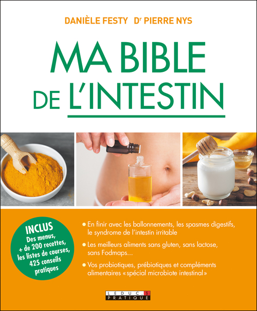 Couverture ebook de Ma Bible de l'intestin, de Danièle Festy, Pierre Nys
