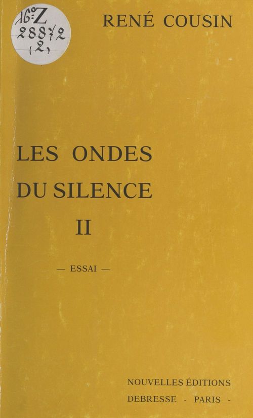Couverture ebook de Les ondes du silence, de Rene Cousin