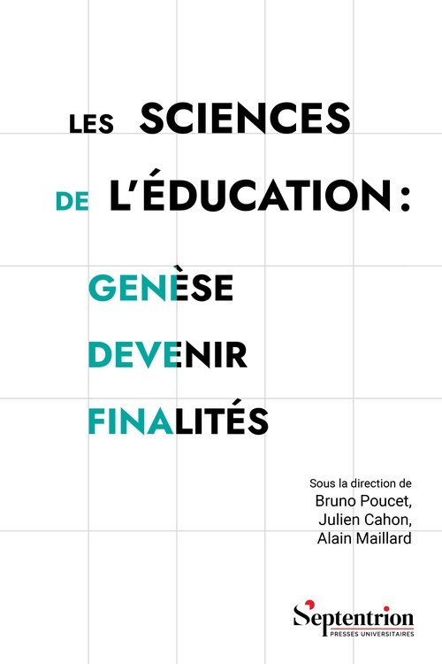 Couverture ebook de Les sciences de l´éducation : genèse, devenir, finalités, de