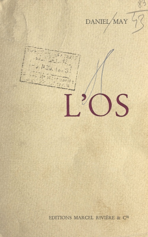 Couverture ebook de L'os, de Daniel May