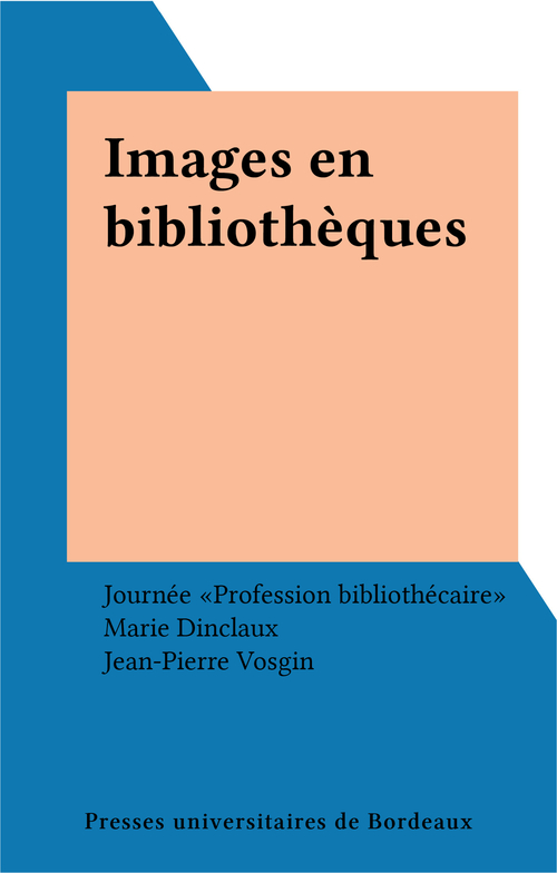 ebook cover of Images en bibliothèques, by