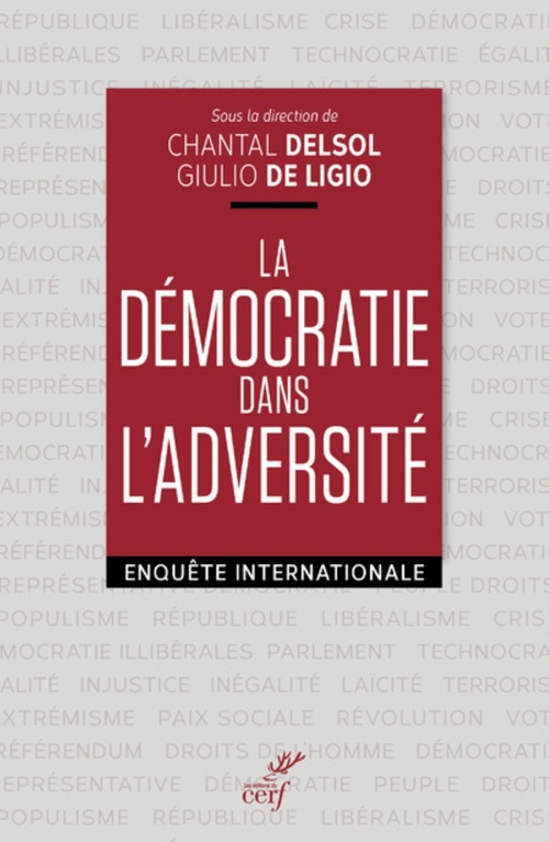Couverture ebook de LA DEMOCRATIE DANS L'ADVERSITE, de Collectif, Giulio De ligio, Chantal Delsol