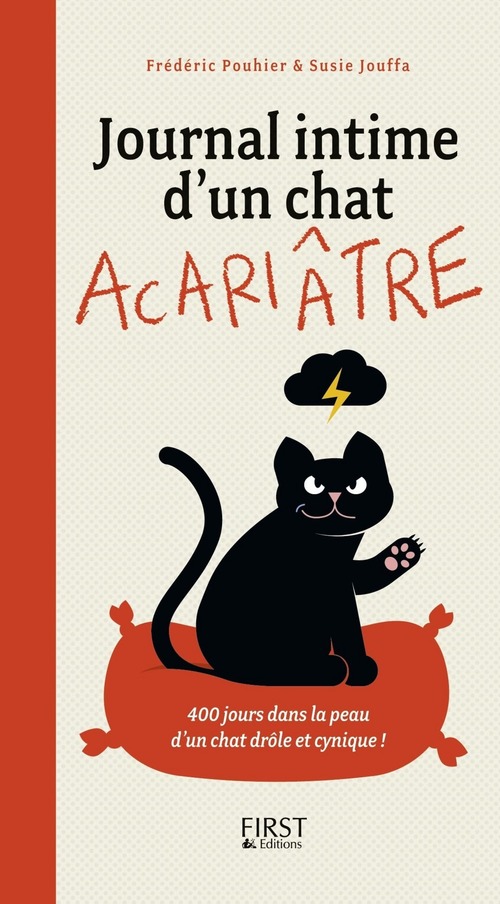 Couverture ebook de Journal intime d'un chat acariâtre, de Susie Jouffa, Frédéric Pouhier